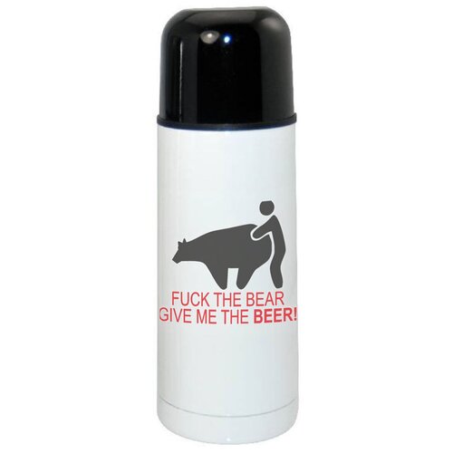 фото Термос coolpodarok fuck the bear give me the beer!