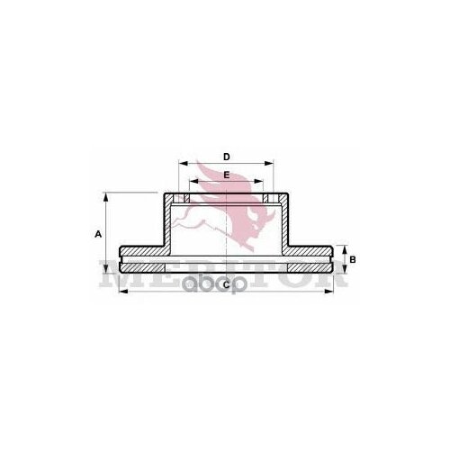 MBR5059_диск торм !374.5x45 12отв d19+ 3отв M12x1.5 \SAF SKRB 9019K/I