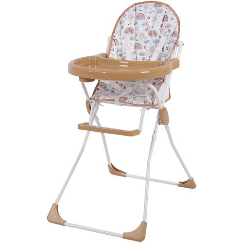 Стульчик для кормления Baby Boom Радуга и звезды 0002485-09, звёзды/макиато