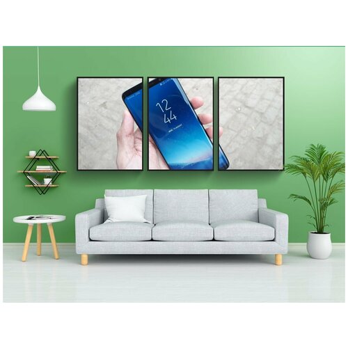 фото Набор модулных постеров для интерьера "samsung галактика с8, с8, samsung" 60x90 см. в тубусе, без рамки lotsprints