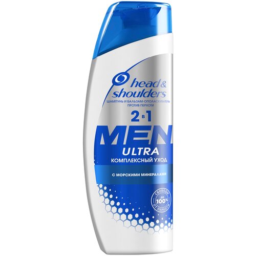 Шампунь для волос HEAD & SHOULDERS Men 2 в 1 Комплексный уход ультра 400 мл.