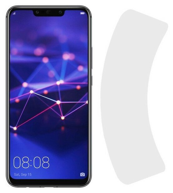 фото Стекло защитное гибридное Krutoff для Huawei Mate 20 Lite