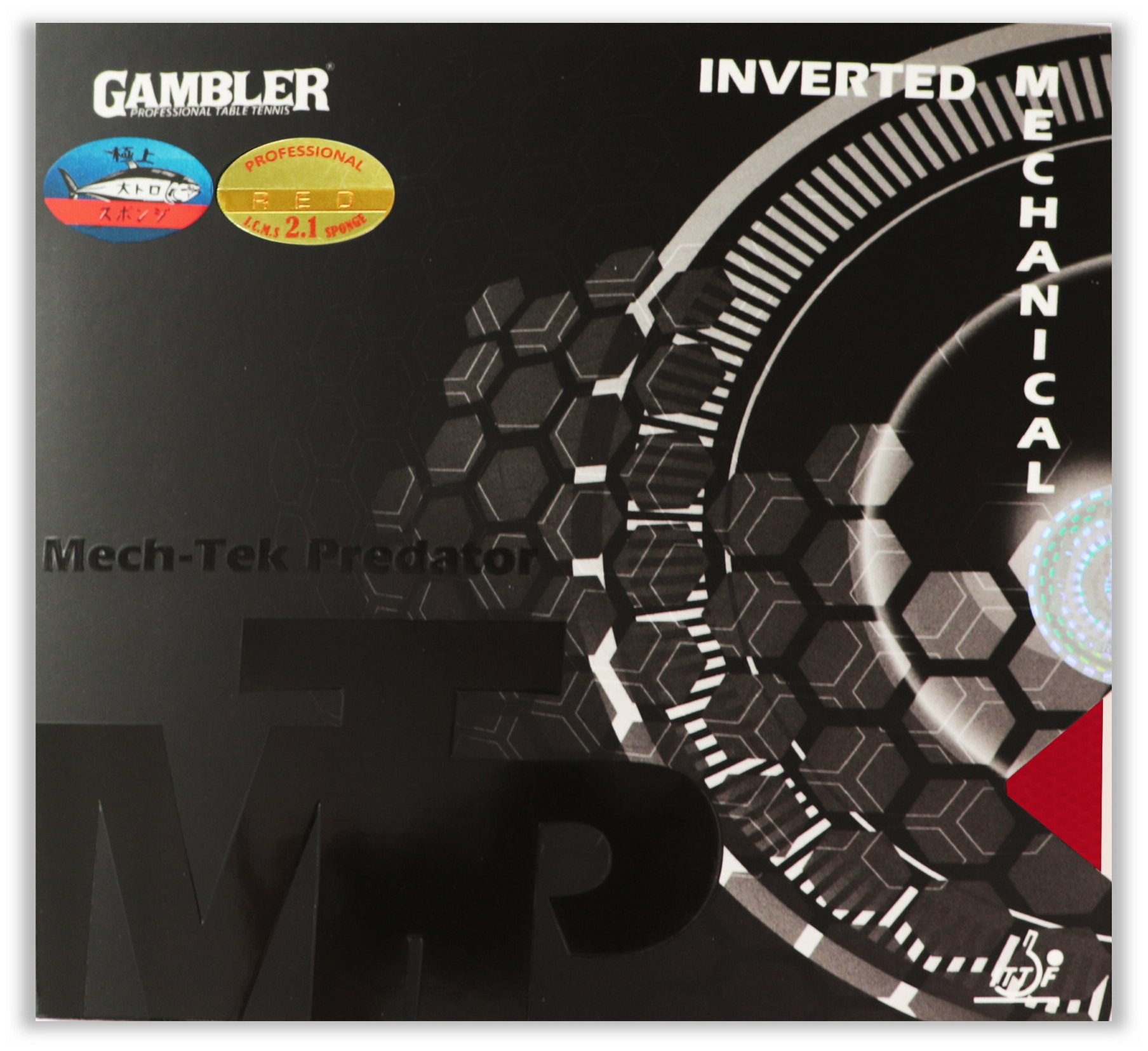 Накладка для ракетки GAMBLER MECH-TEK 2.1MM RED