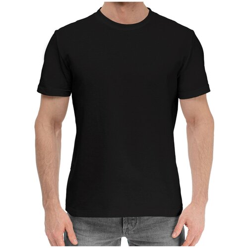 фото Футболка premium черная полигон