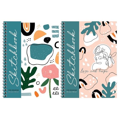 Скетчбук 80л. А5 на гребне ArtSpace 