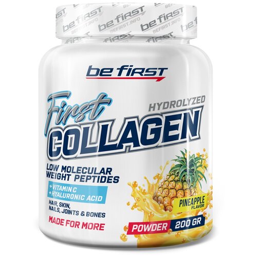 Препарат для укрепления связок и суставов Be First Collagen + Hyaluronic acid + Vitamin C, 200 гр.