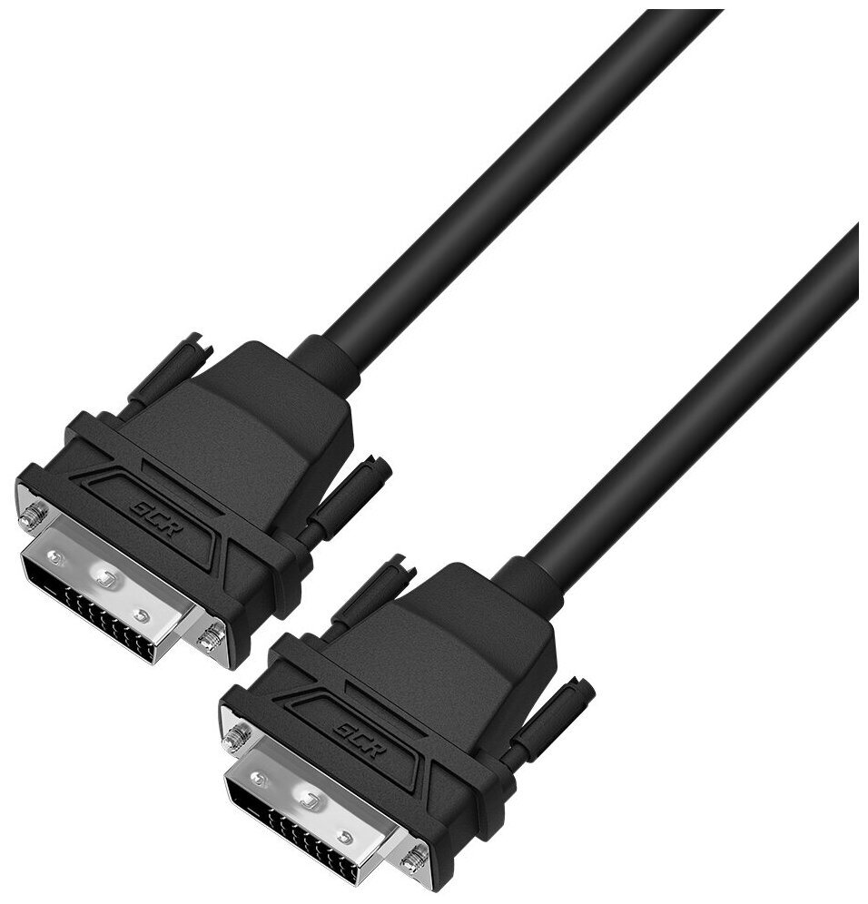 Greenconnect  DVI-D 5.0m, , OD 8.5mm, 28/28 AWG, DVI/DVI, 25M/25M, GCR-DM2DMC-5.0m,  