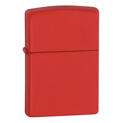 Зажигалка ZIPPO Classic с покрытием Red Matte, латунь/сталь, красная, матовая, 38x13x57 мм набор зажигалка zippo classic black matte и запасной фитиль