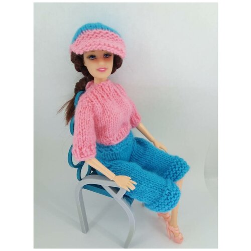 фото Джемпер, юбка-брюки и кепка для кукол barbie (комплект "citylook") maryeva