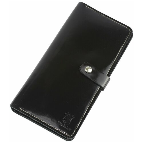 фото Кошелек женский из натуральной кожи, маленький бумажник для денег, портмоне на каждый день черный cro-b-901-89 нет бренда