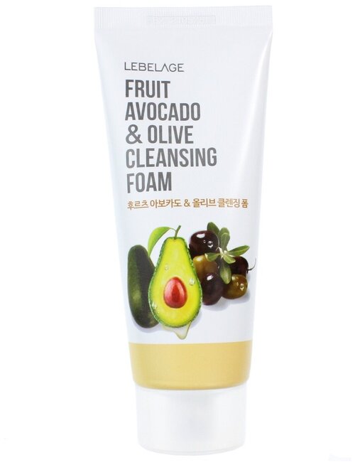 Lebelage Cleansing Foam Fruit Avocado&Olive Пенка для умывания с авокадо и оливой 100 мл