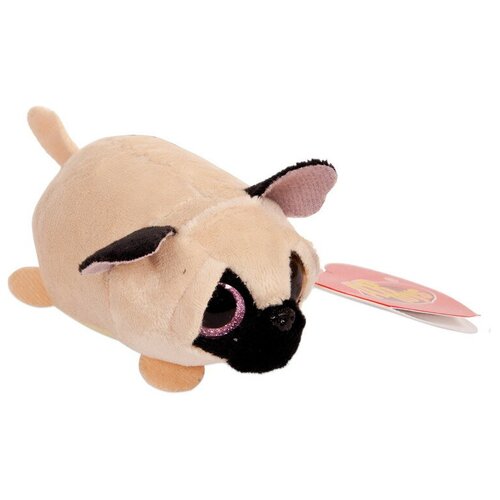 игрушка для ванной огонёк собачка мопс с 870 розовый Собачка бежевая, 10 см