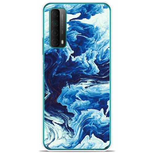 Силиконовый чехол на Huawei P smart 2021 Синий цвет / для Хуавей Пи Смарт 2021
