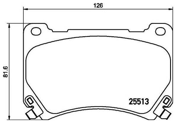 Дисковые тормозные колодки передние NISSHINBO NP-6080 (4 шт.)