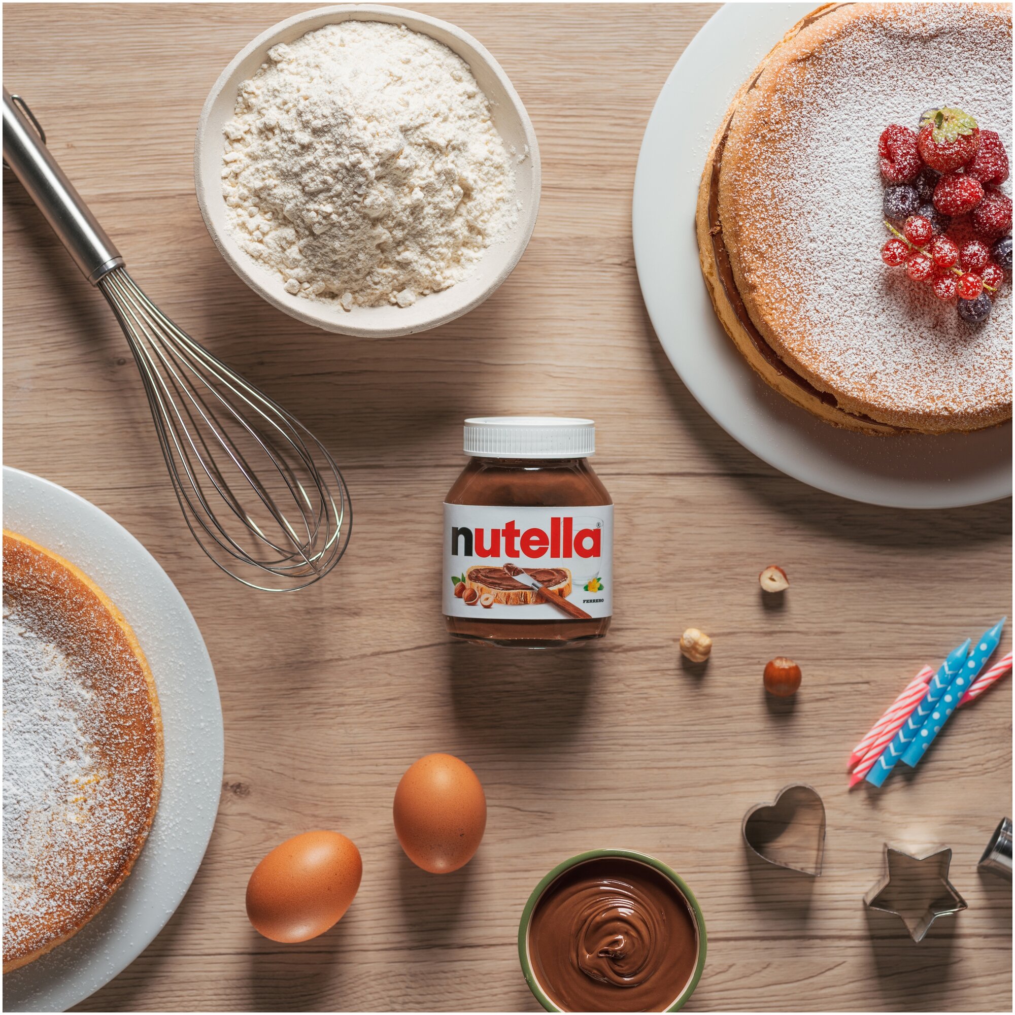 Паста ореховая Nutella с добавлением какао, 350 г - фотография № 5