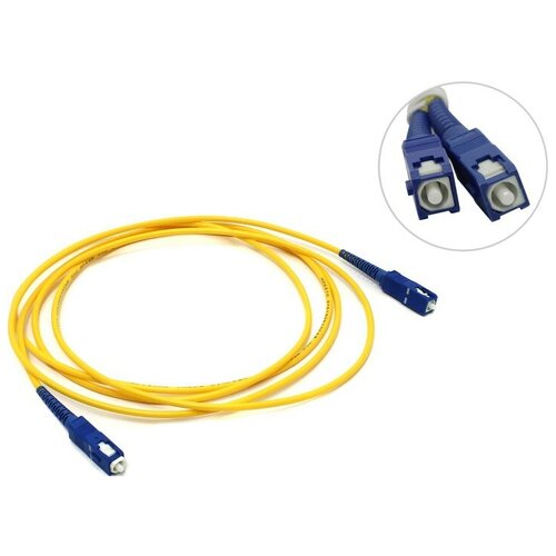 Патчкорд оптический - SC-SC Simplex 2м htoc fiber optic cable sc apc to sc apc simplex singlemode 9 125 ftth good stability patch cord 2 m