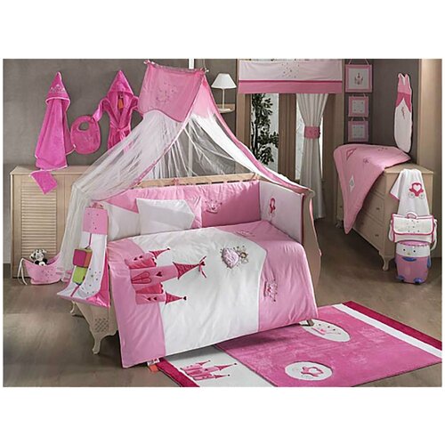 Комплект Kidboo из 6 предметов серии Little Princess (Pink) комплекты в кроватку kidboo little princess 6 предметов