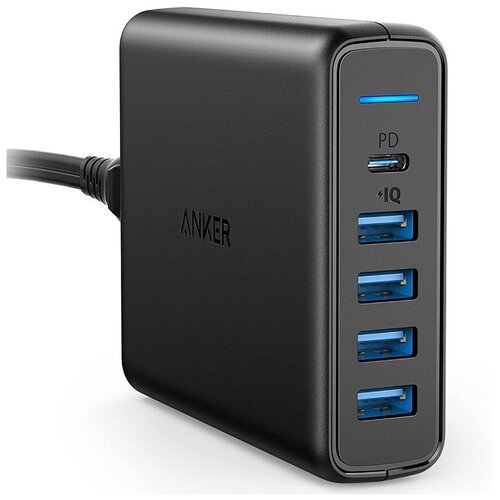 Сетевое зарядное устройство Anker PowerPort I PD with 1 PD and 4 PIQ B2C UK Black (A2056211)