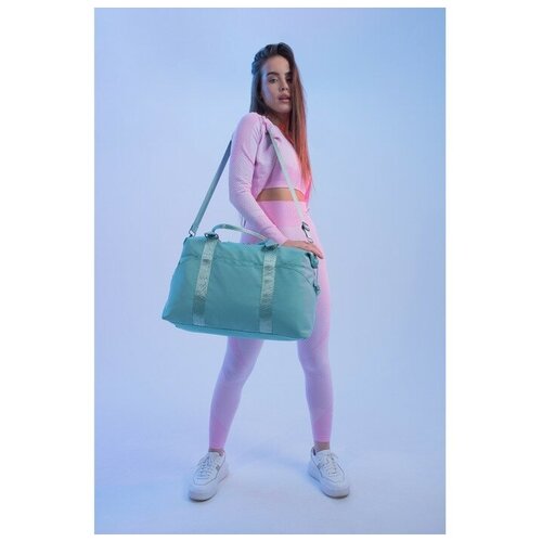 фото Сумка спортивная на молнии, 4 наружных кармана, цвет мятный nazamok