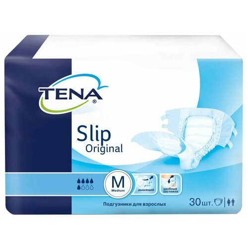 Подгузники TENA Slip Original M, 30шт.