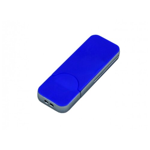 Пластиковая флешка для нанесения логотипа в стиле iphone (32 Гб / GB USB 3.0 Синий/Blue I-phone_style Для подарка детям)