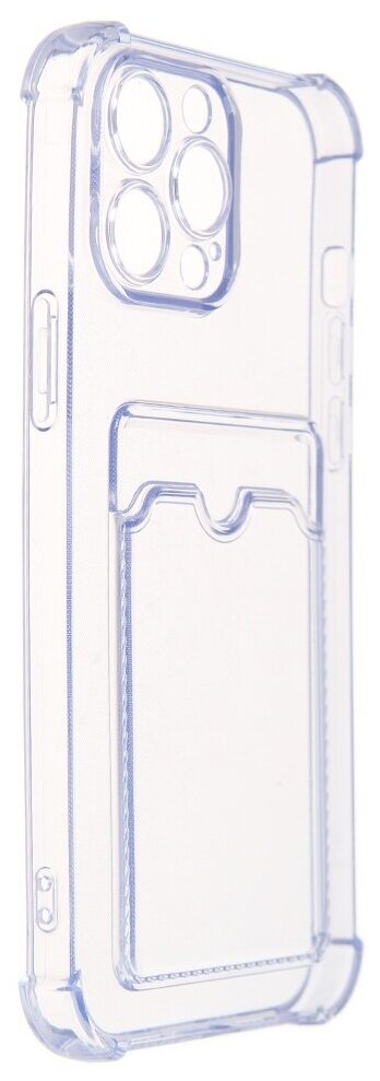 Чехол LuxCase для APPLE iPhone 13 Pro Max TPU с картхолдером Light-Blue 63527 - фото №1