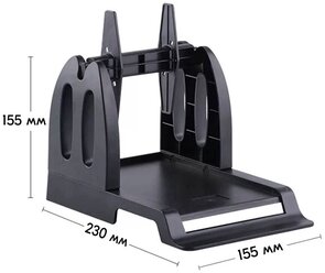 Внешний держатель рулона этикеток / термоэтикеток для термопринтера универсальный черный