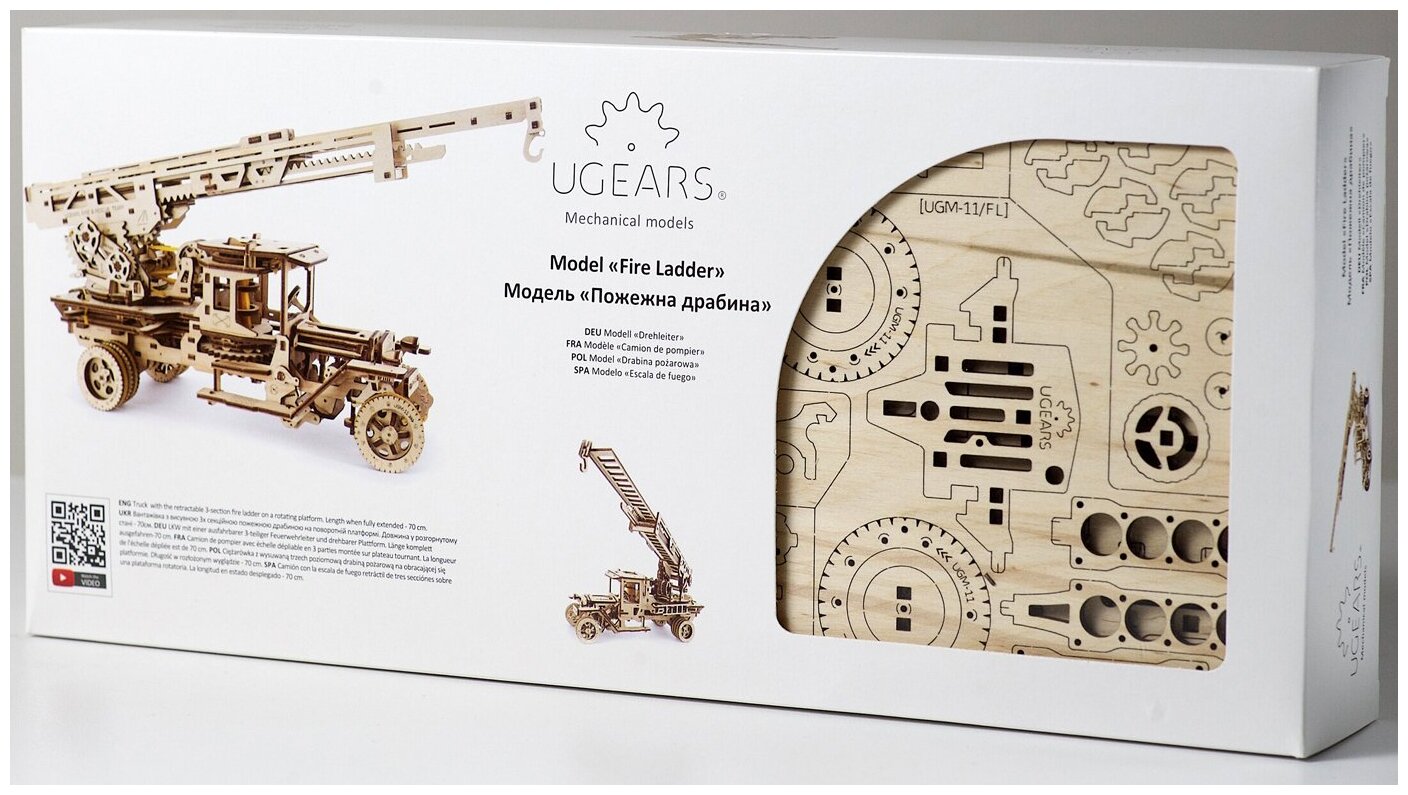 70022 3D-пазл механический - Пожарная лестница UGEARS - фото №1