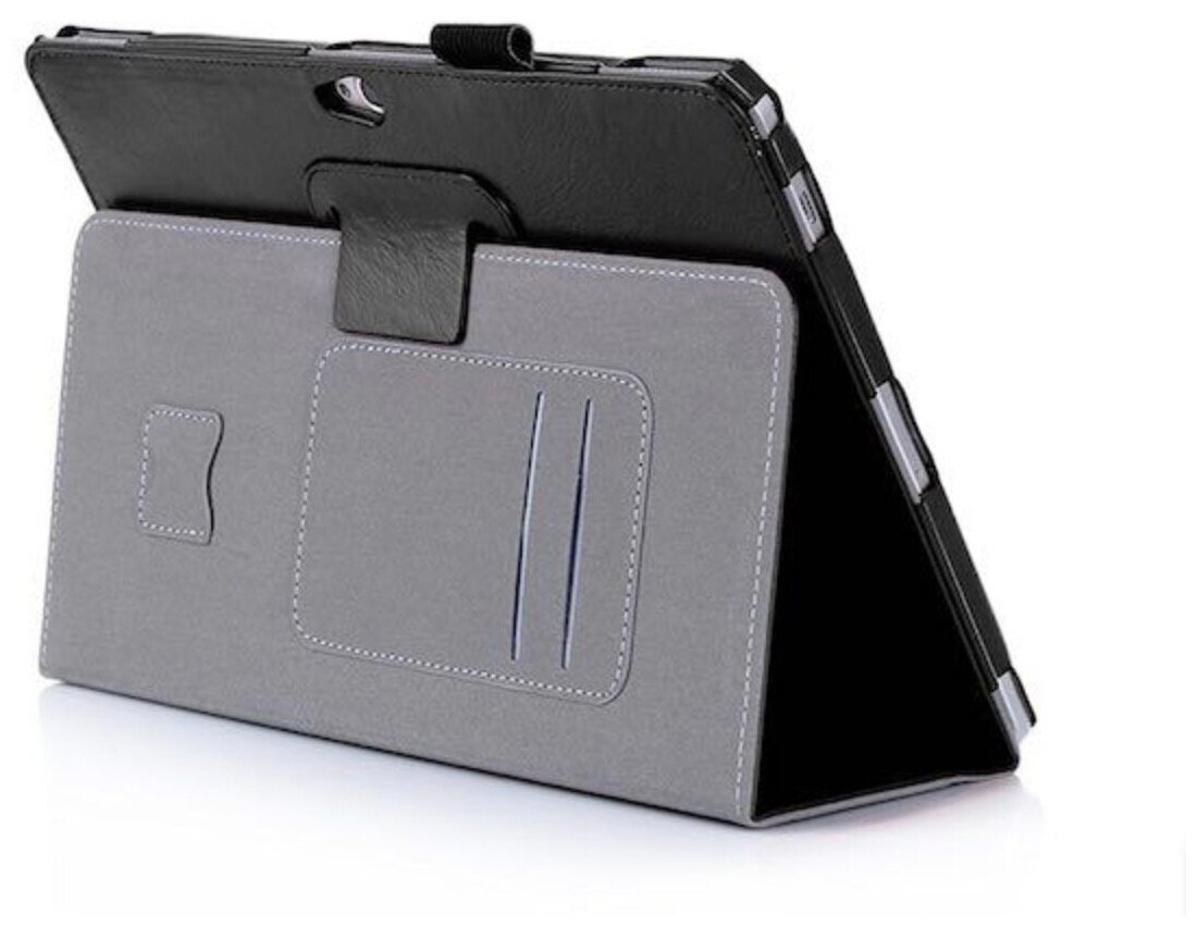 Чехол MyPads для Huawei MediaPad M2 10.0 M2-A01W/ L 10.1 с визитницей и держателем для руки черный