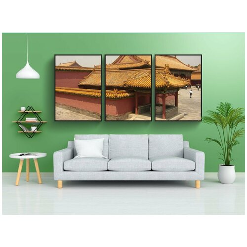 фото Набор модулных постеров для интерьера "пекин, запретный город, дом" 60x90 см. в тубусе, без рамки lotsprints