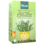 Чайный напиток Dilmah Green Rooibos with Holy basil, Ginger, Lemon & Lemongrass, пакетированный - изображение