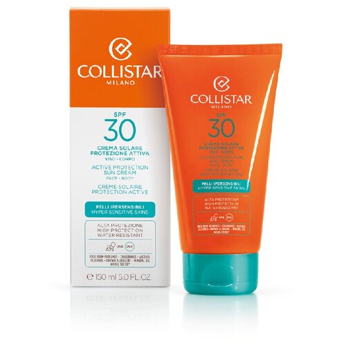 COLLISTAR Активный защитный крем для загара SPF30 для гиперчувствительной кожи (Active protection sun cream face-body) 150 мл