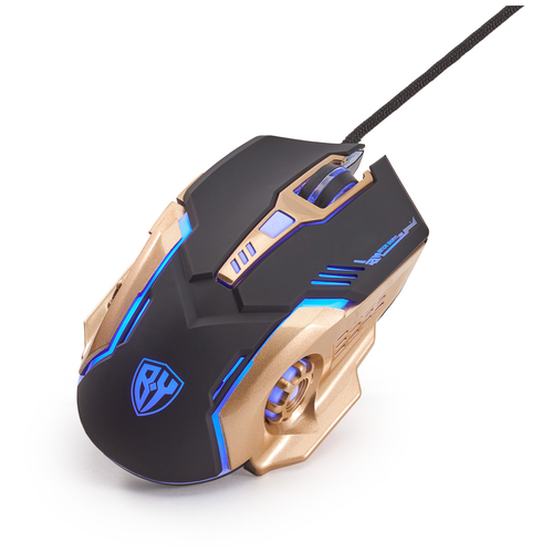 Компьютерная мышь, игровая, 6 кнопок, с подсветкой, длина шнура 140см