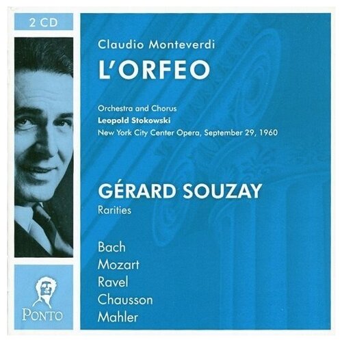 MONTEVERDI L'Orfeo. Souzay, Raskin, Yarick etc. New York City Centre Opera Leopold Stokowski