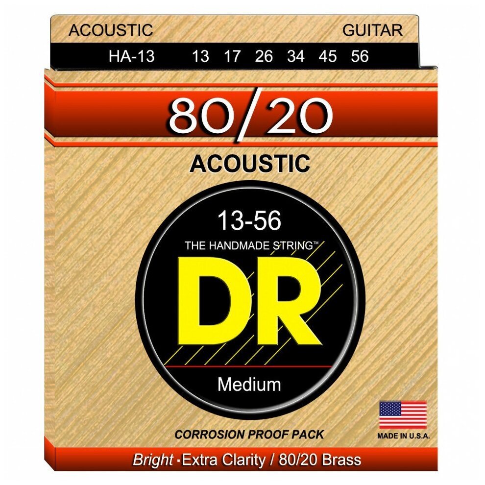 DR HA-13 HI-BEAM™ струны для акустической гитары 13 - 56