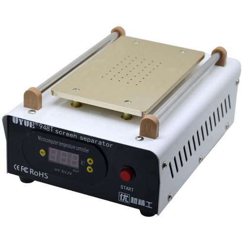 Вакуумный термостол, сепаратор UYUE 948T для дисплеев до 7, для разборки сенсорных модулей, 400Вт вакуумный термостол сепаратор baku bk 947 для дисплеев до 8 5 для разборки сенсорных модулей 200 вт