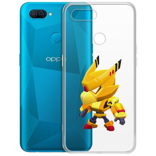 фото Чехол-накладка clear case brawl stars-ворон золотой меха для oppo a12/a11k/a7/a5s krutoff group
