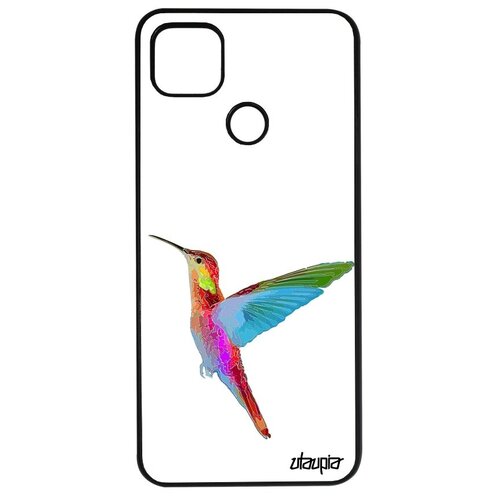 фото Защитный чехол для смартфона // xiaomi redmi 9c // "колибри" рисунок стиль, utaupia, цветной
