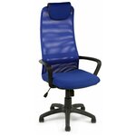 Кресло для руководителя Экспресс офис Фокс PL, обивка: текстиль, цвет: ткань сетка синяя - изображение