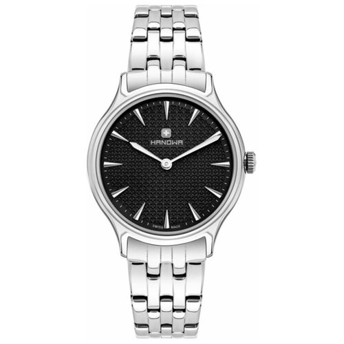 фото Наручные часы hanowa наручные часы hanowa 16-7092.04.007, черный, серебряный