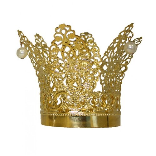 Корона золотая (5154) взрослые корона королевы золотая пластиковая