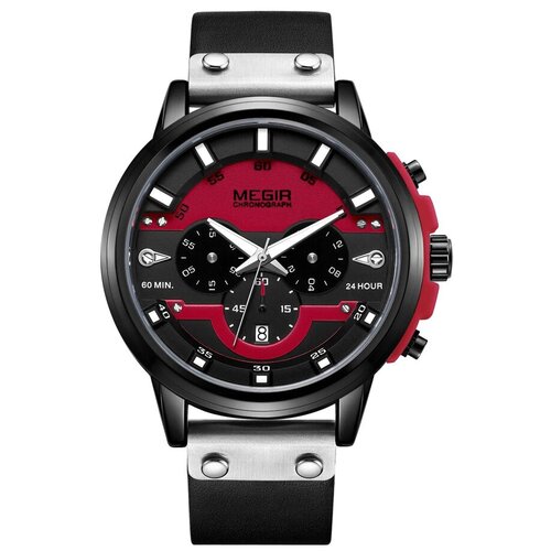 Наручные часы Megir, черный часы наручные мужские megir black welz w0138