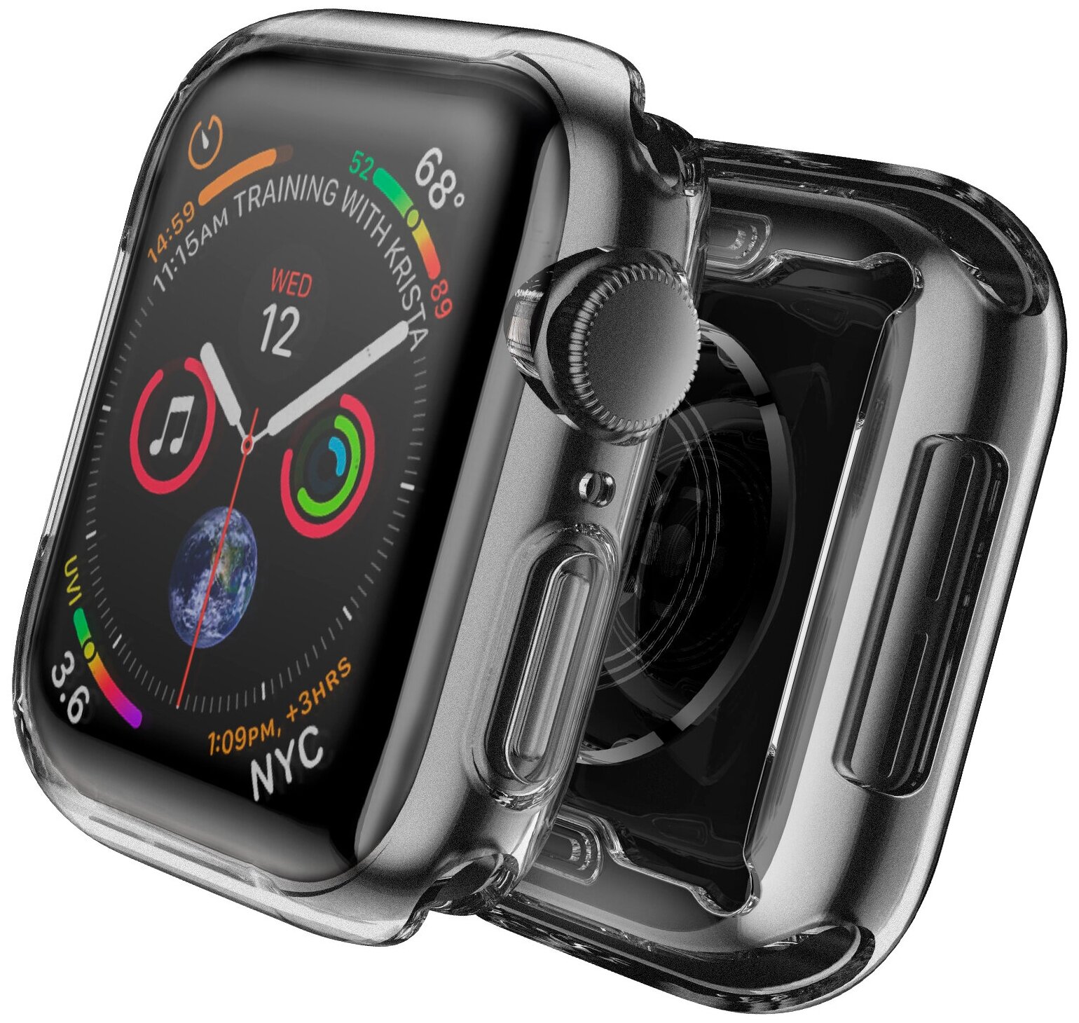 Чехол наарт часы Apple Watch 1/2/3 диагональю экрана 42 Luckroute - Противоударный чехол с защитой от повреждений - Защитный кейс