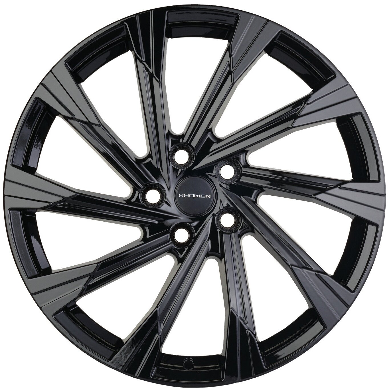 Колесный диск Khomen Wheels KHW1901 на Geely Tugella 7.5x19 PCD 5x108 DIA 63.4 ET46 BLK