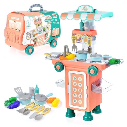 Игровой набор кухня детская игровая для девочек в чемодане