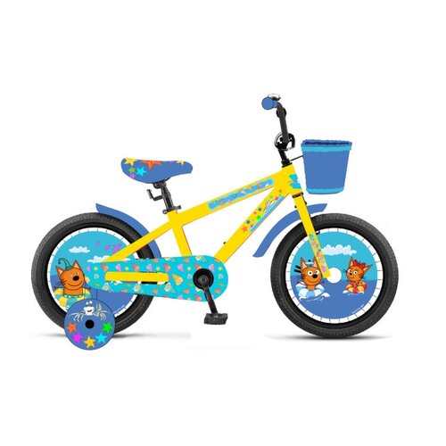 Детский велосипед Navigator Три Кота (ВНМ12212) желтый/синий 7