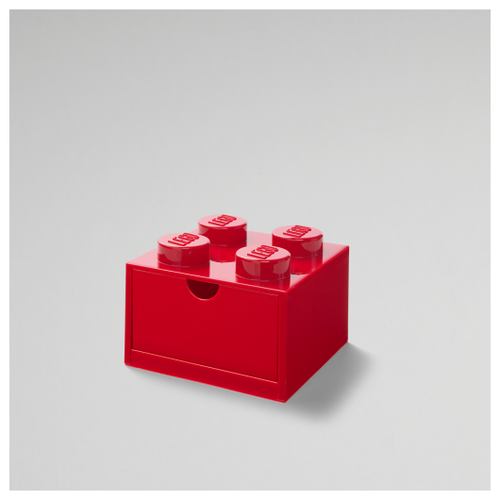 фото Ящик для хранения lego desk 4 красный