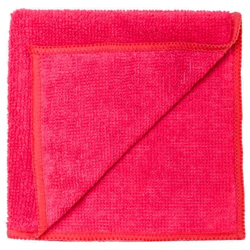 Салфетка универсальная из микрофибры,29х29см, 1шт, розовая.
