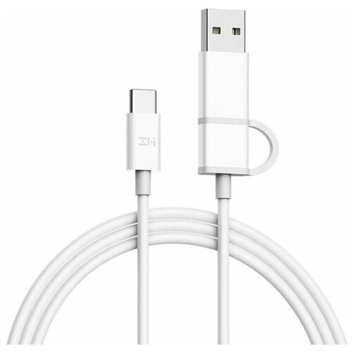 Xiaomi Кабель Xiaomi ZMI USB-C/USB to USB-С 1 метр White белый AL311