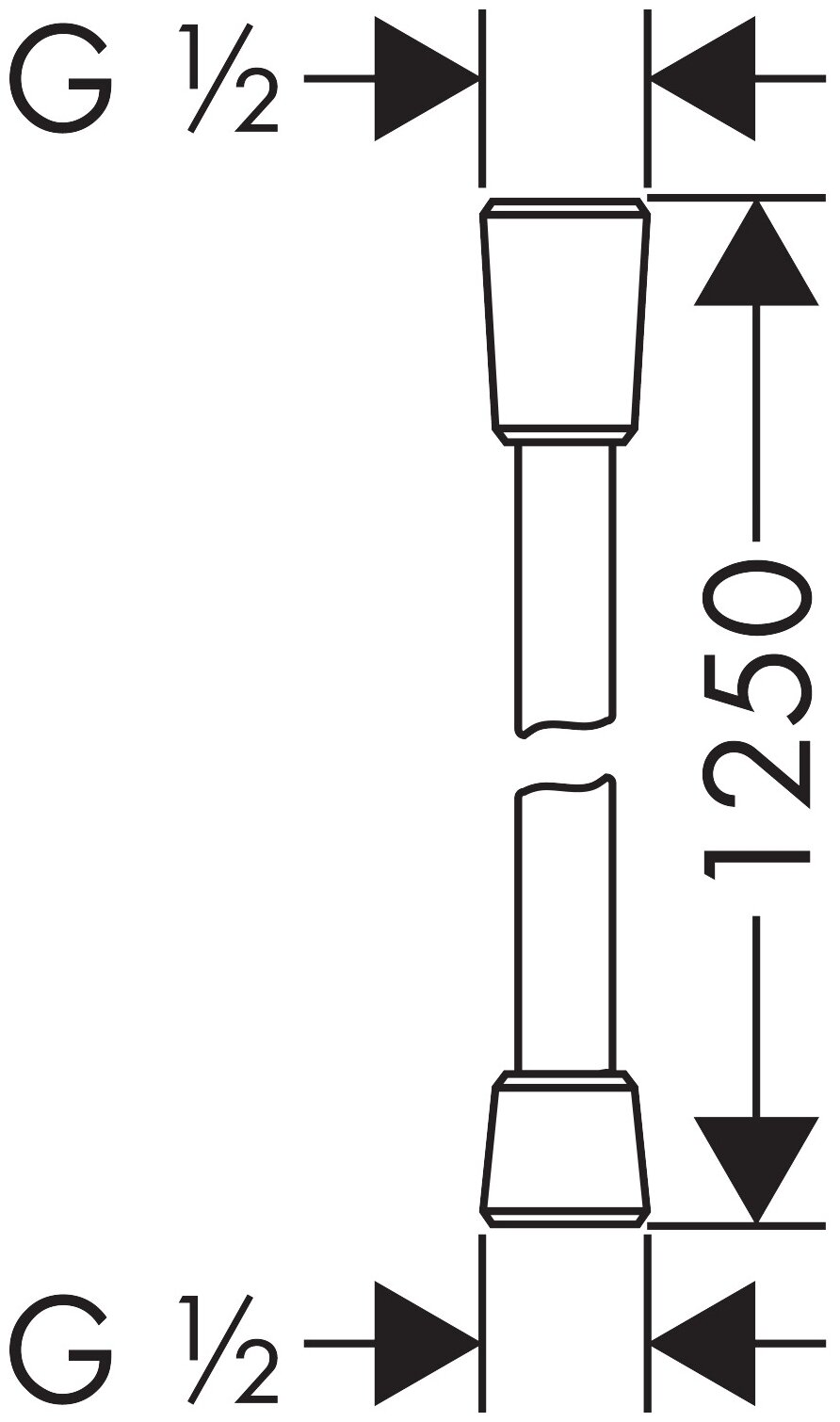 Шланг для душа Hansgrohe 28 272 990 - фотография № 4